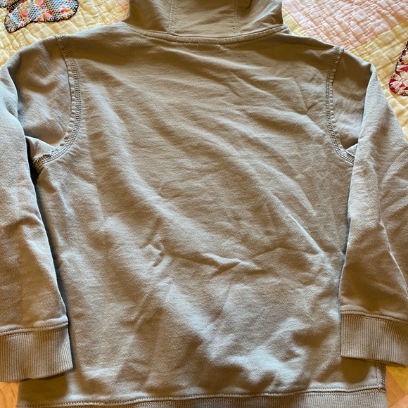 Light grey color hoodie w pocket - Picture 3 of 5